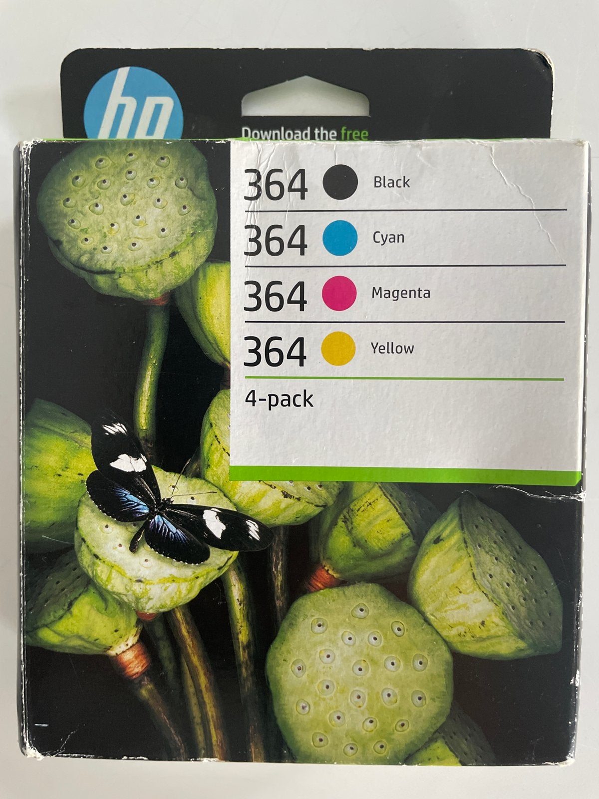 Nieuw. HP 364 Inktpatronen 4-pack Zwart,Cyaan, Magenta, Geel, Ophalen, Nieuw
