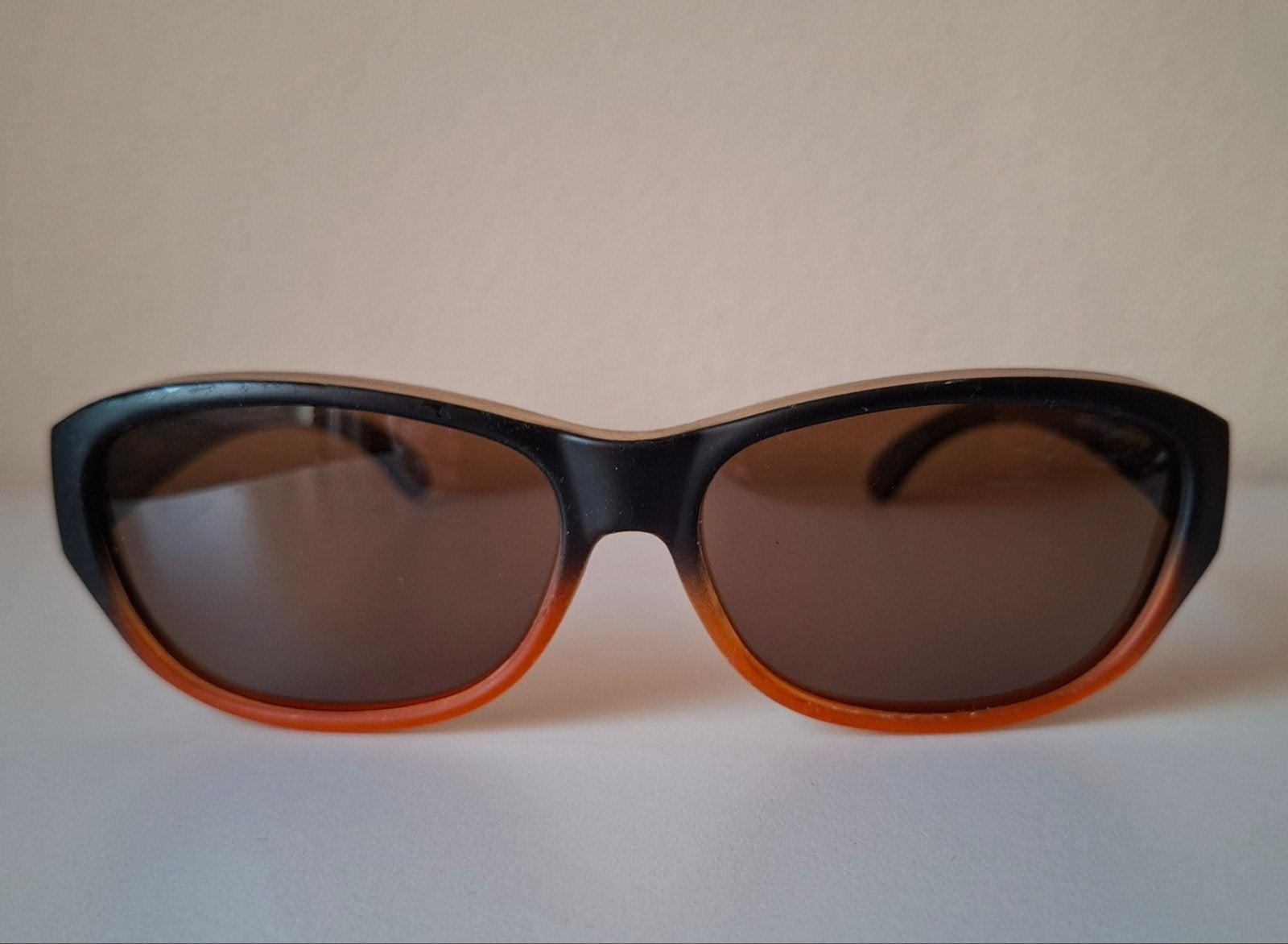 FitOfar overzetzonnebril VZ-0027LW oranje maat 137x40 mm, Overige merken, Gebruikt, Zonnebril, Oranje