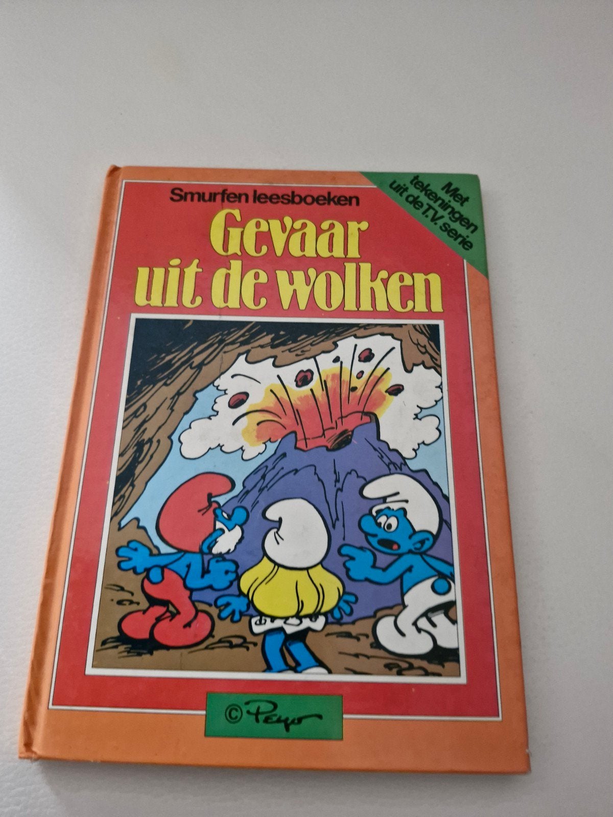 Smurfen leesboek: Gevaar uit de wolken, Ophalen of Verzenden, Gelezen, Peyo, Sprookjes