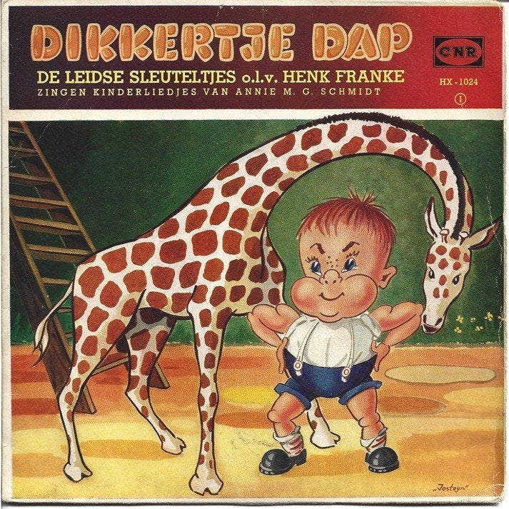 De Leidse Sleuteltjes - Dikkertje Dap uit 1956, Cd's en Dvd's, Vinyl Singles, Verzenden, Gebruikt, Kinderen en Jeugd
