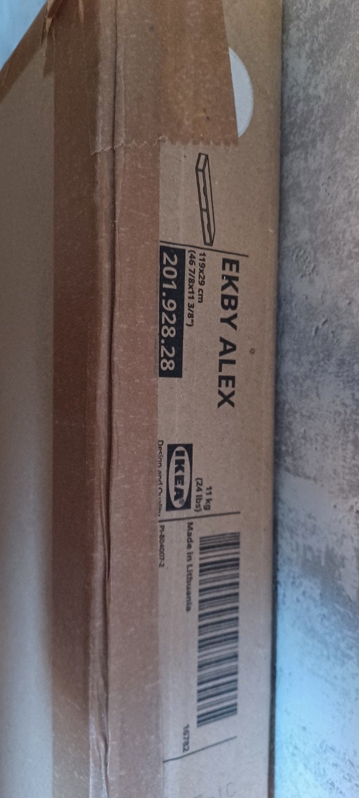 Nieuwe IKEA EKBY ALEX plank met lades en steunbevestiging, Ophalen, Nieuw