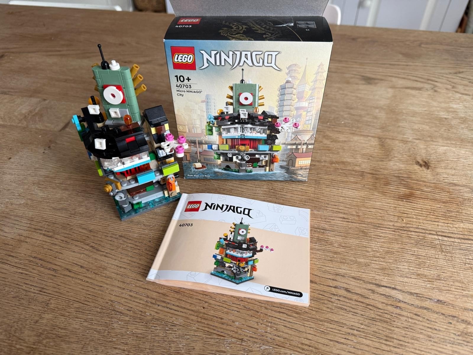 Lego Ninjago 40703 Micro Ninjago City, Inclusief instructies, Lego, Ophalen of Verzenden, Zo goed als nieuw