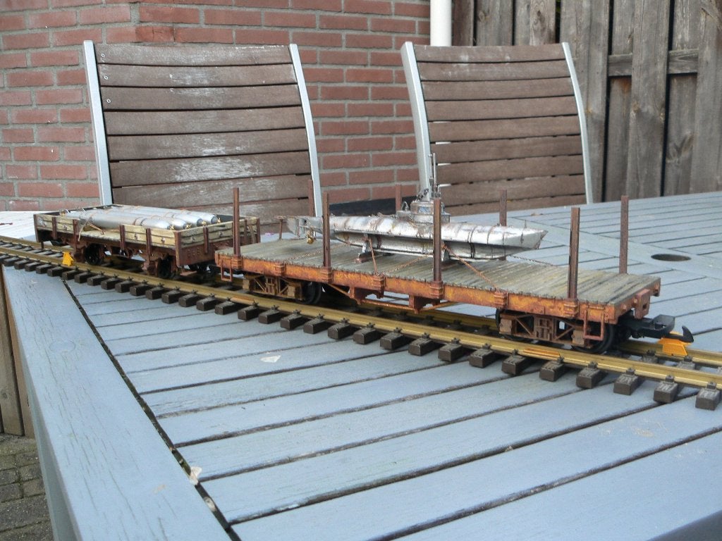 LGB set Prototype Duikboot Biber op transport, Gelijkstroom, Ophalen of Verzenden, LGB, Nieuw
