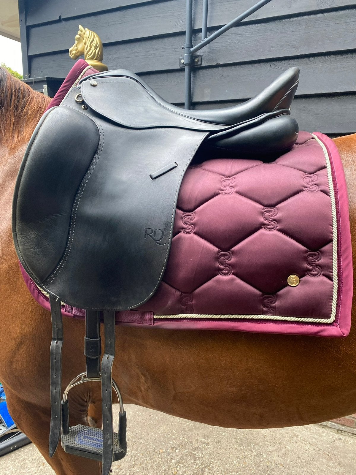 Ruiz Diaz Calvia Dressuurzadel 18 inch, Gebruikt, Dressuur, Overige merken, Diepe zit