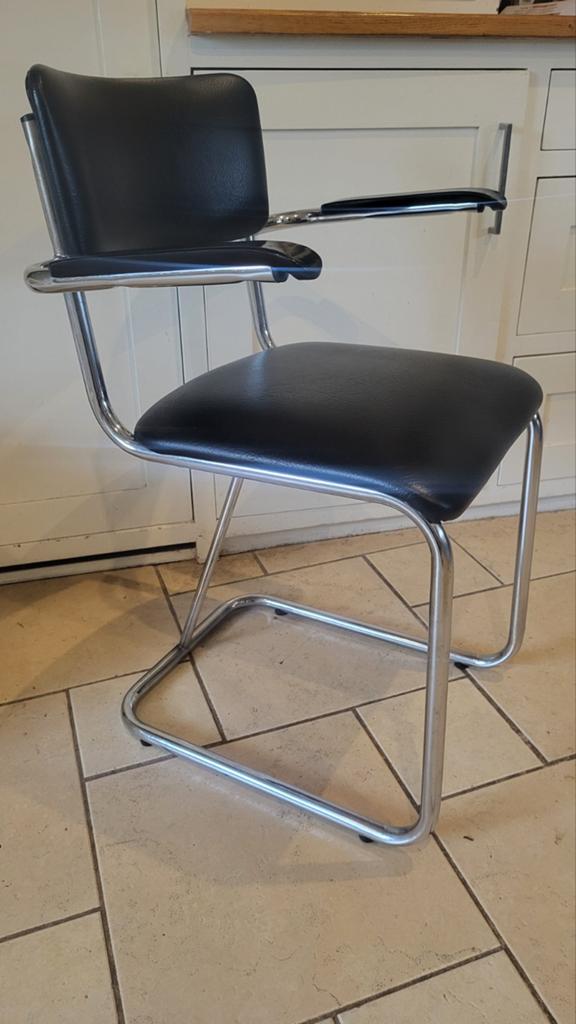 Gispen stoel nette staar 1960 1970 skaileer netjes, Huis en Inrichting, Stoelen, Ophalen, Gebruikt, Gispen, Metaal