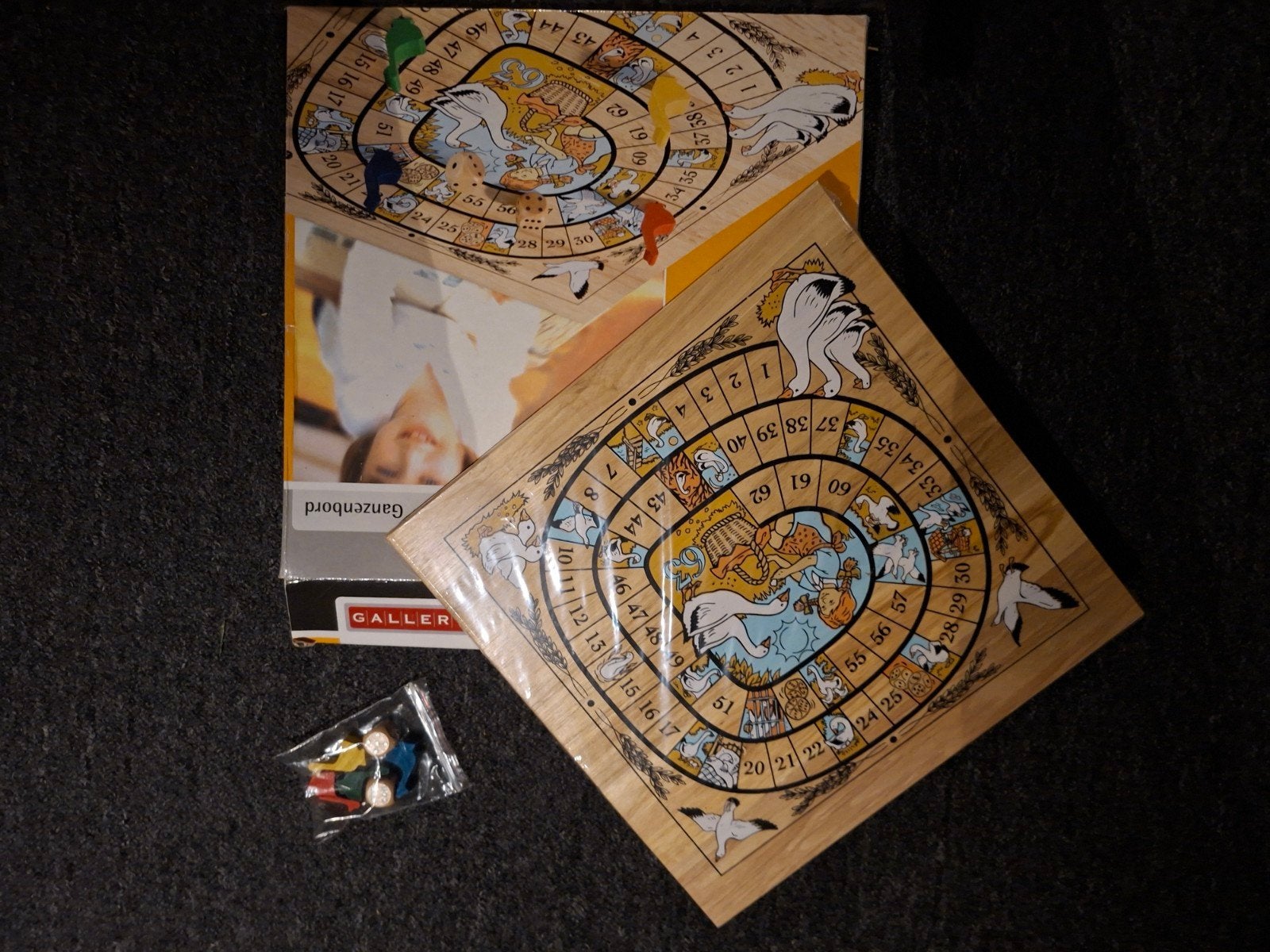Ganzenbord spel - nieuw in doos, Drie of vier spelers, Ophalen of Verzenden, Gebruikt, Galler