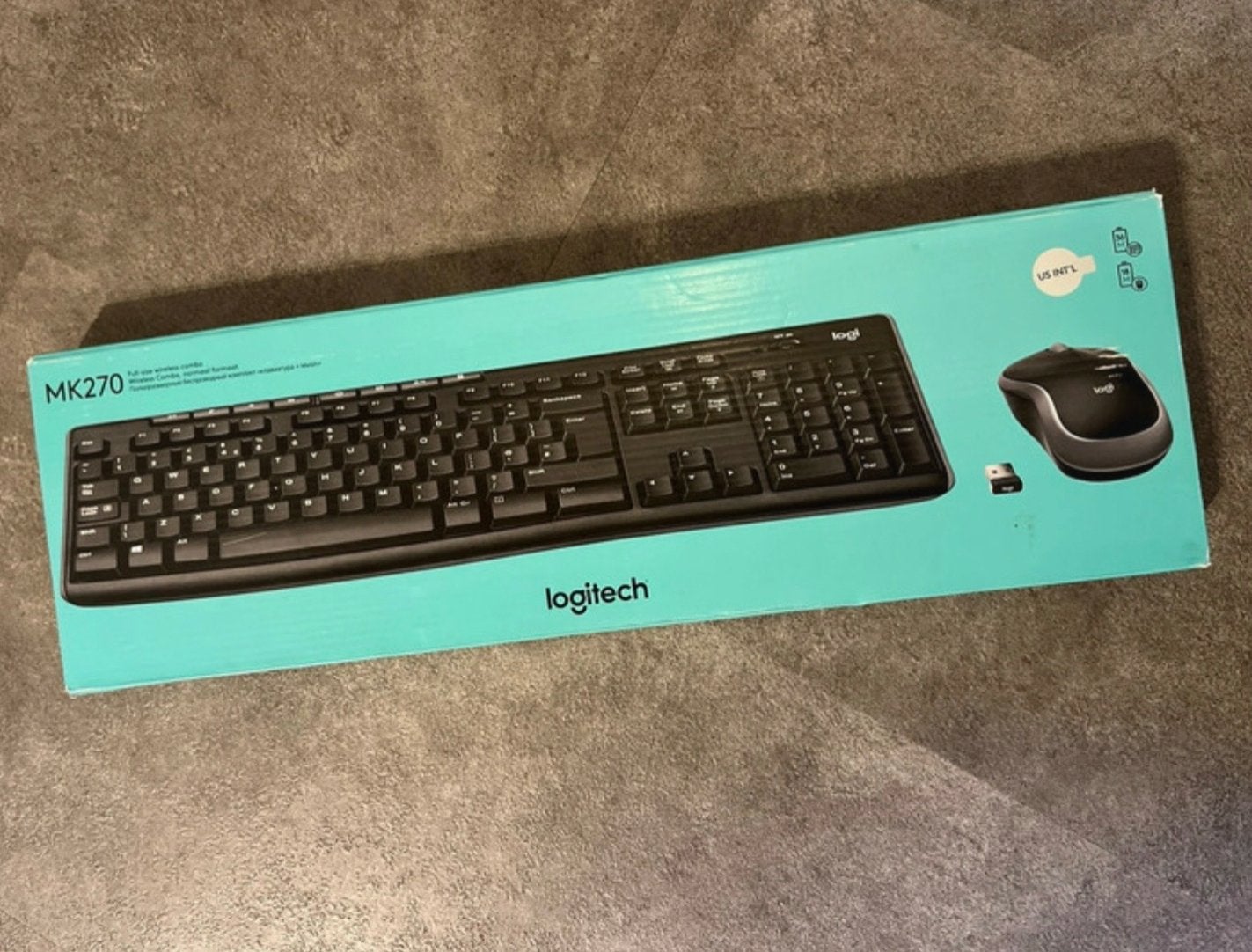 Logitech MK270 Draadloos Toetsenbord en Muis Set, Computers en Software, Toetsenborden, Draadloze ontvanger, Nieuw, Ophalen of Verzenden