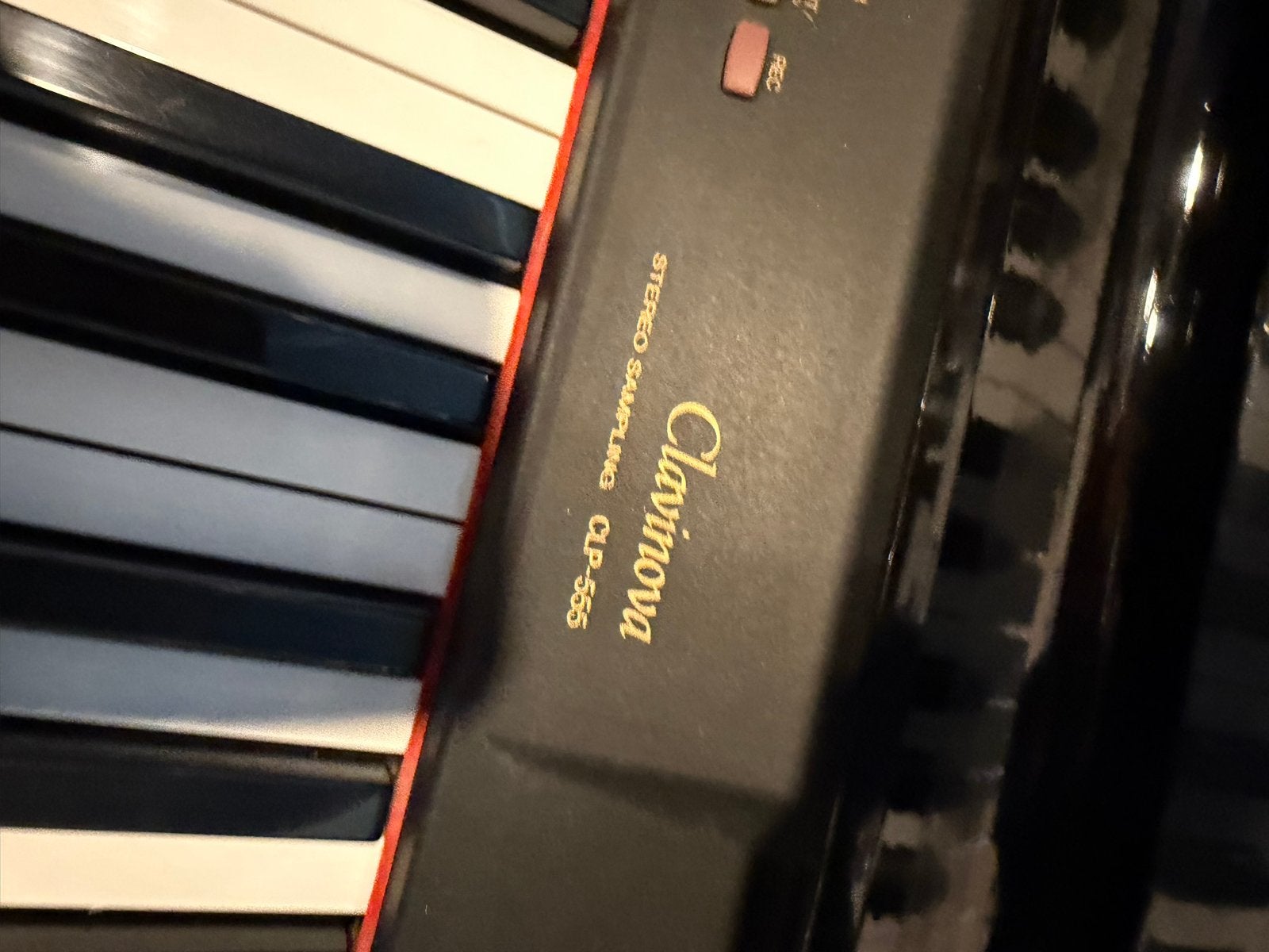 Yamaha Clavinova CLP-555GP Digitale Vleugel Hoogglans Zwart, Zwart, Digitaal, Ophalen of Verzenden, Zo goed als nieuw