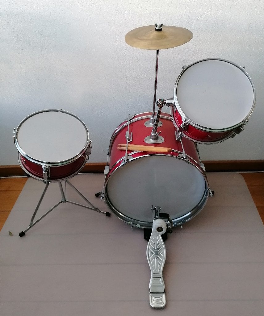 Kinder drumstel (metaal), Ophalen of Verzenden, Gebruikt, Overige merken