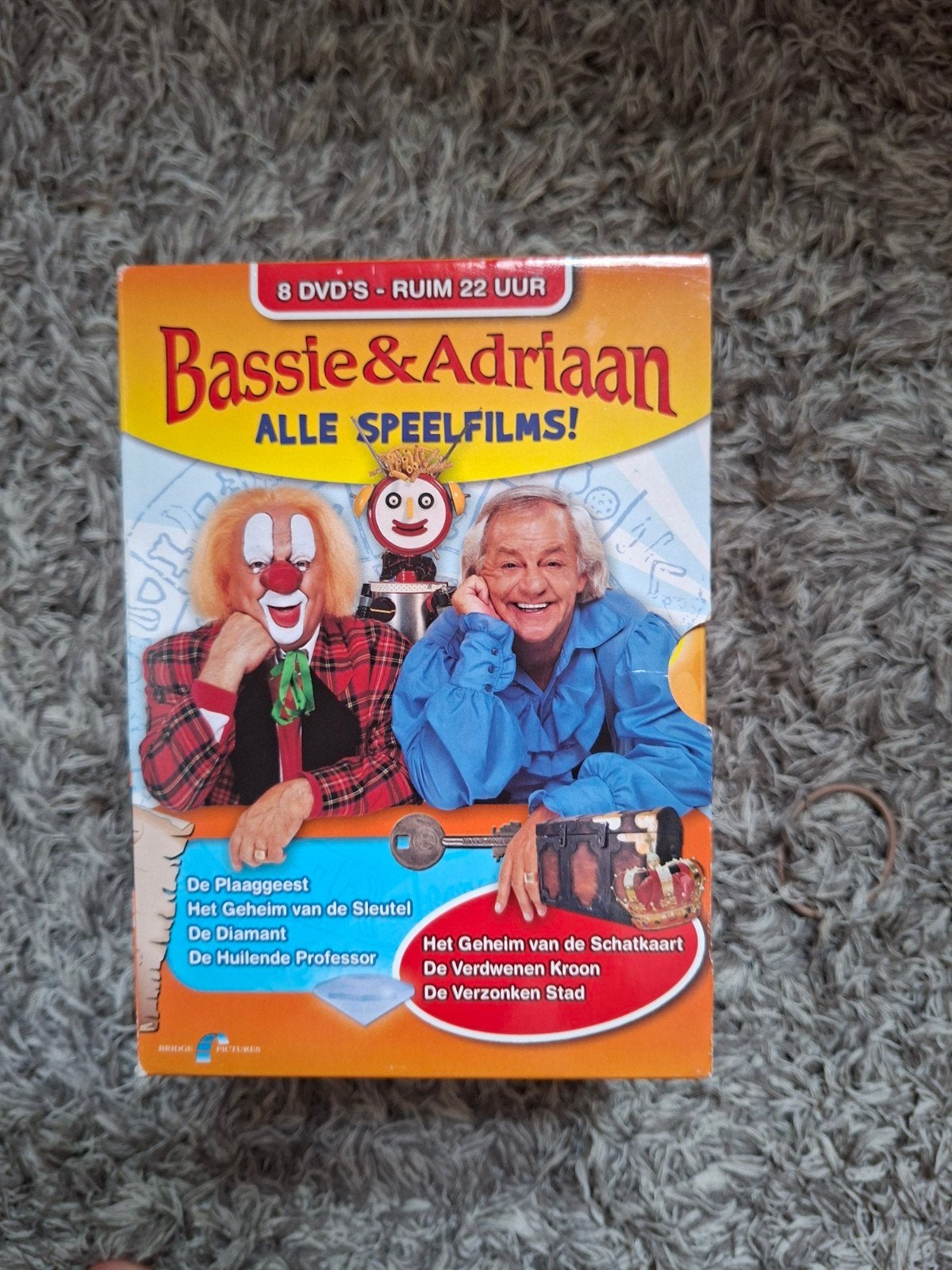 Bassie & Adriaan DVD Box - 8 DVD's, ruim 22 uur kijkplezier!, Verzamelbox, Alle leeftijden, Zo goed als nieuw, Familie