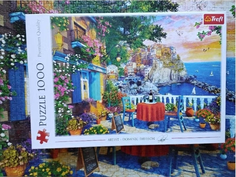Trefl puzzel 'Cinque Terre View' artist Dominic Davison, Ophalen, 500 t/m 1500 stukjes, Zo goed als nieuw, Legpuzzel