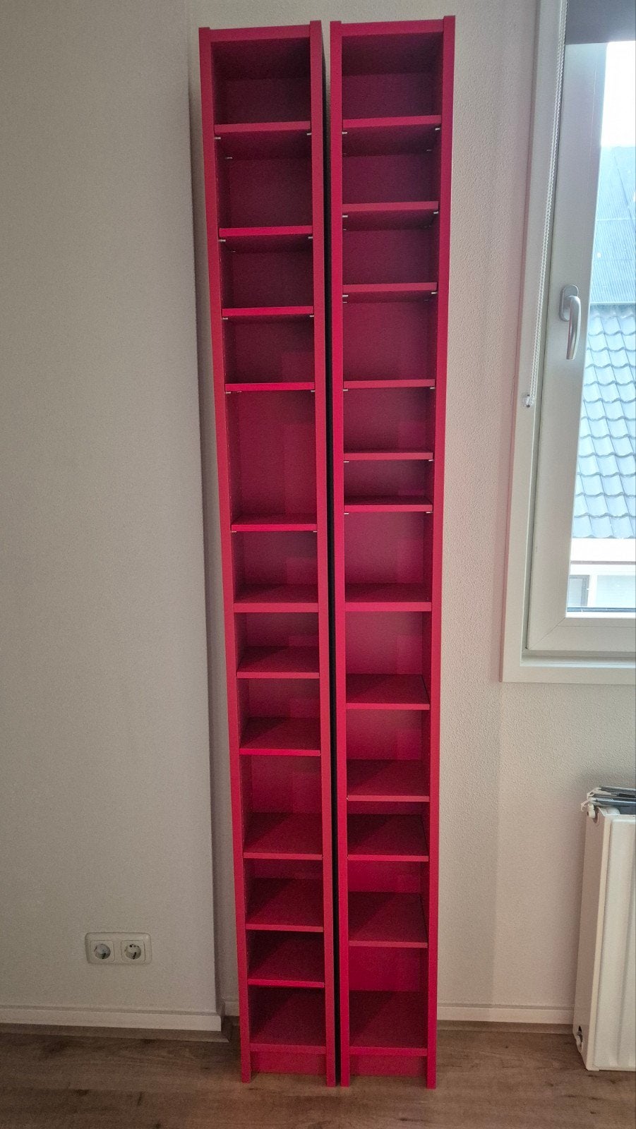 Ikea smalle wandkasten (serie Billy), Huis en Inrichting, Kasten | Boekenkasten, Minder dan 50 cm, 200 cm of meer, Minder dan 25 cm