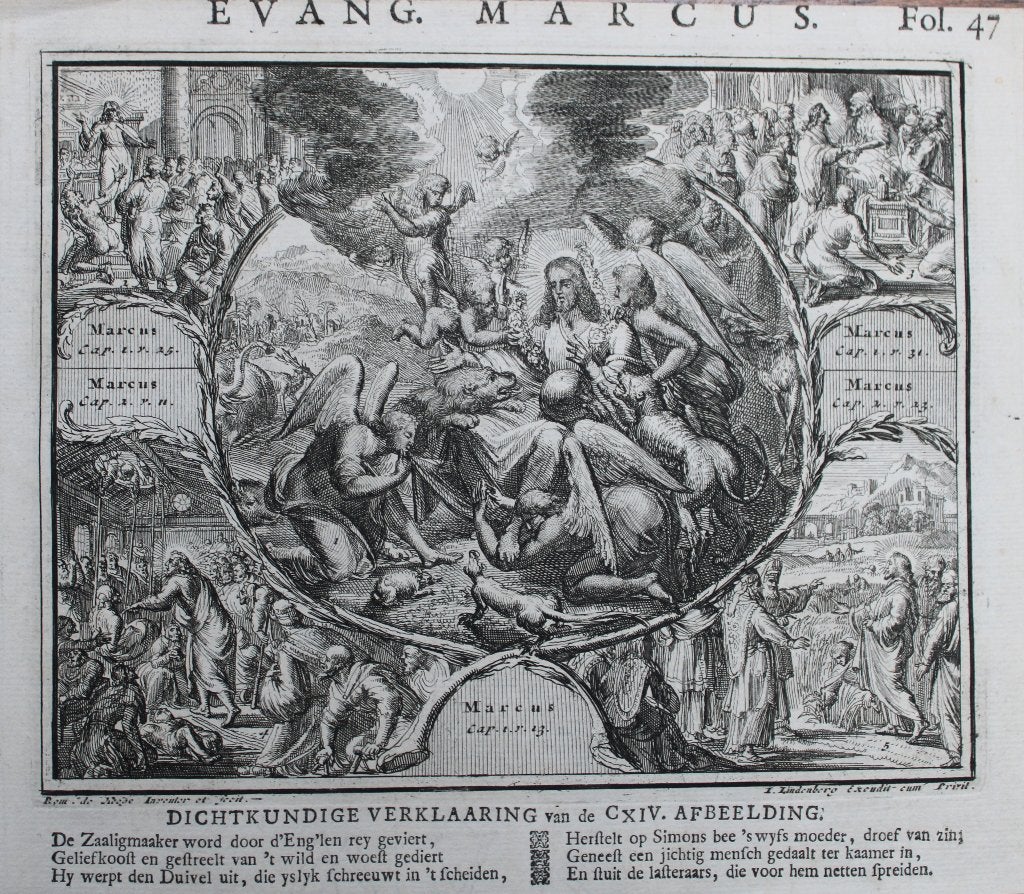 Romeyn De Hooghe: bijbelse kopergravure, Antiek en Kunst, Kunst | Etsen en Gravures, Ophalen