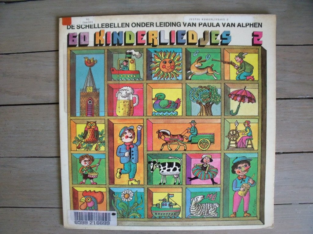 De Schellebellen - 60 kinderliedjes nr. 2, LP, Gebruikt, Ophalen of Verzenden, Gatefold hoes
