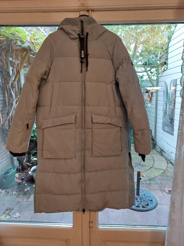 winterjas dames, Blauw, Maat 46/48 (XL) of groter, Ophalen of Verzenden, Zo goed als nieuw