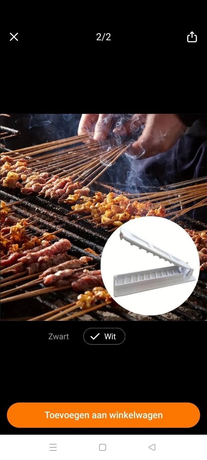 Kebab Maker - Handige Kebab Vormer voor BBQ en Keuken, Ophalen of Verzenden, Zo goed als nieuw