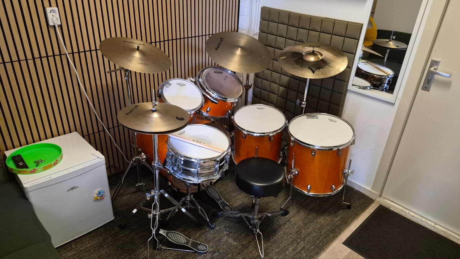 Ludwig drumstel met bekkens en hardware, Ophalen, Gebruikt, Overige merken