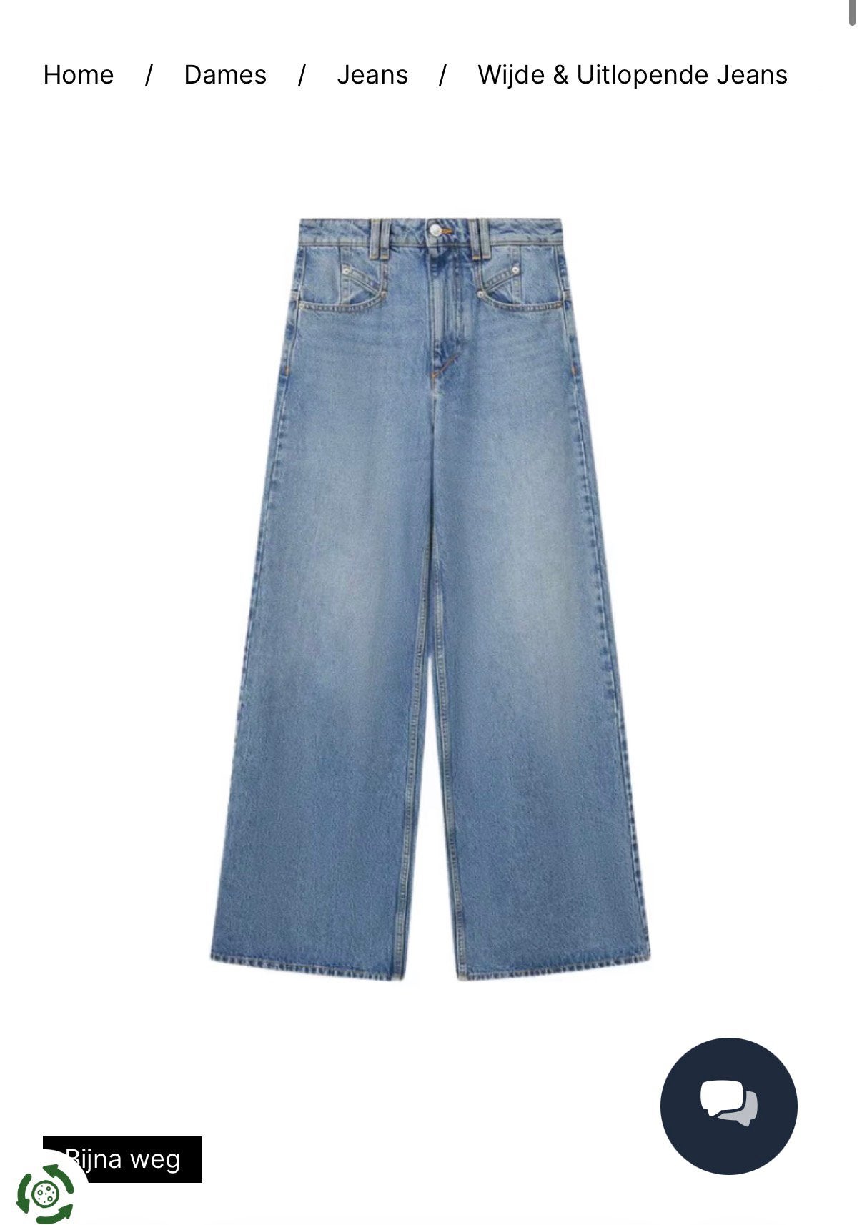 Isabel marant lemony jeans maat 38, Ophalen of Verzenden, Zo goed als nieuw, Blauw, W32 (confectie 46) of kleiner