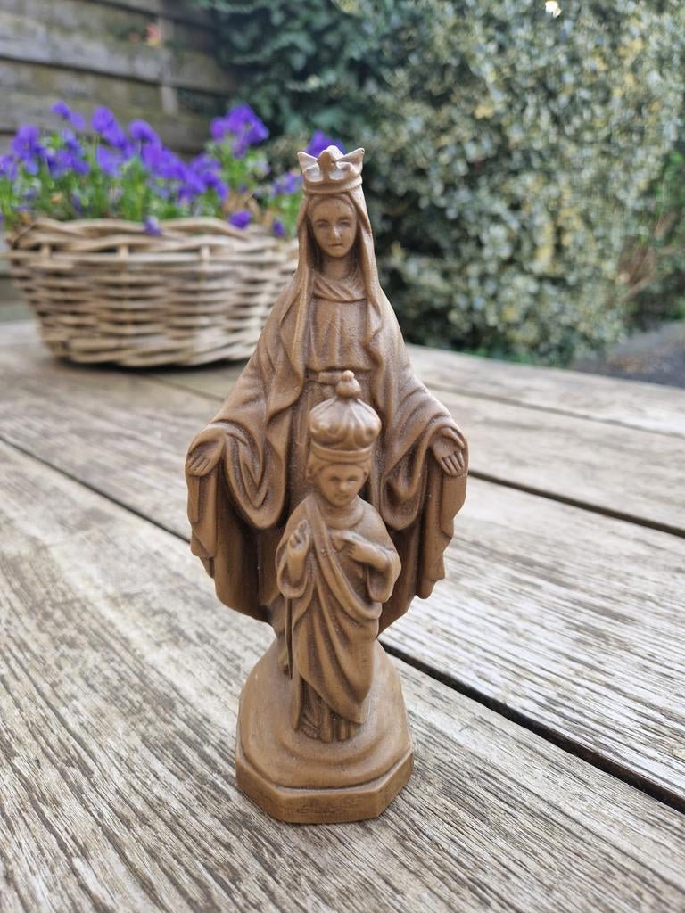 Maria beeld  religie katholieke 17 cm, Ophalen of Verzenden, Zo goed als nieuw, Beeld(je), Christendom | Katholiek