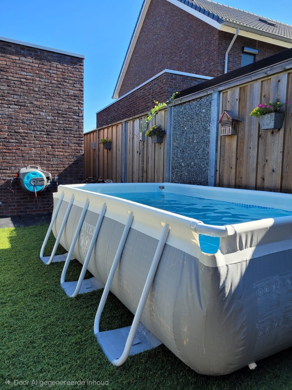 Intex Opzetzwembad - Rechthoekig, Zo goed als nieuw, Tuin en Terras, Zwembaden, Ophalen, 200 tot 300 cm, 80 tot 120 cm, Zo goed als nieuw