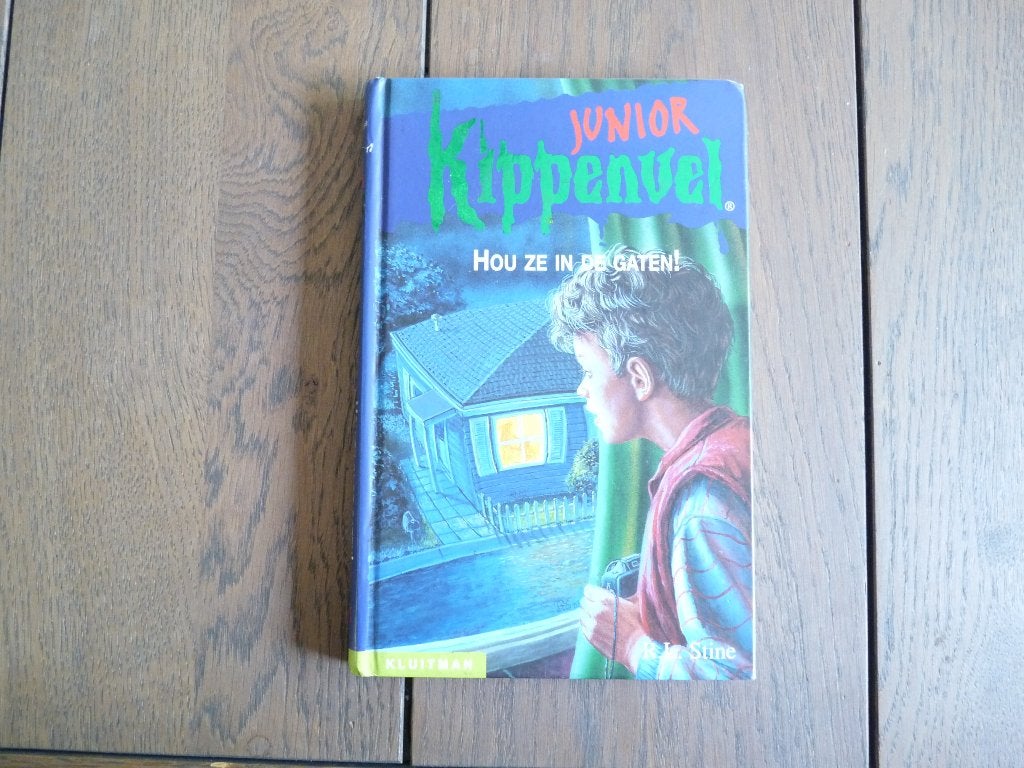 Hou ze in de gaten (junior kippenvel), R.L. Stine, Ophalen of Verzenden, Zo goed als nieuw, R.L. Stine, Fictie algemeen