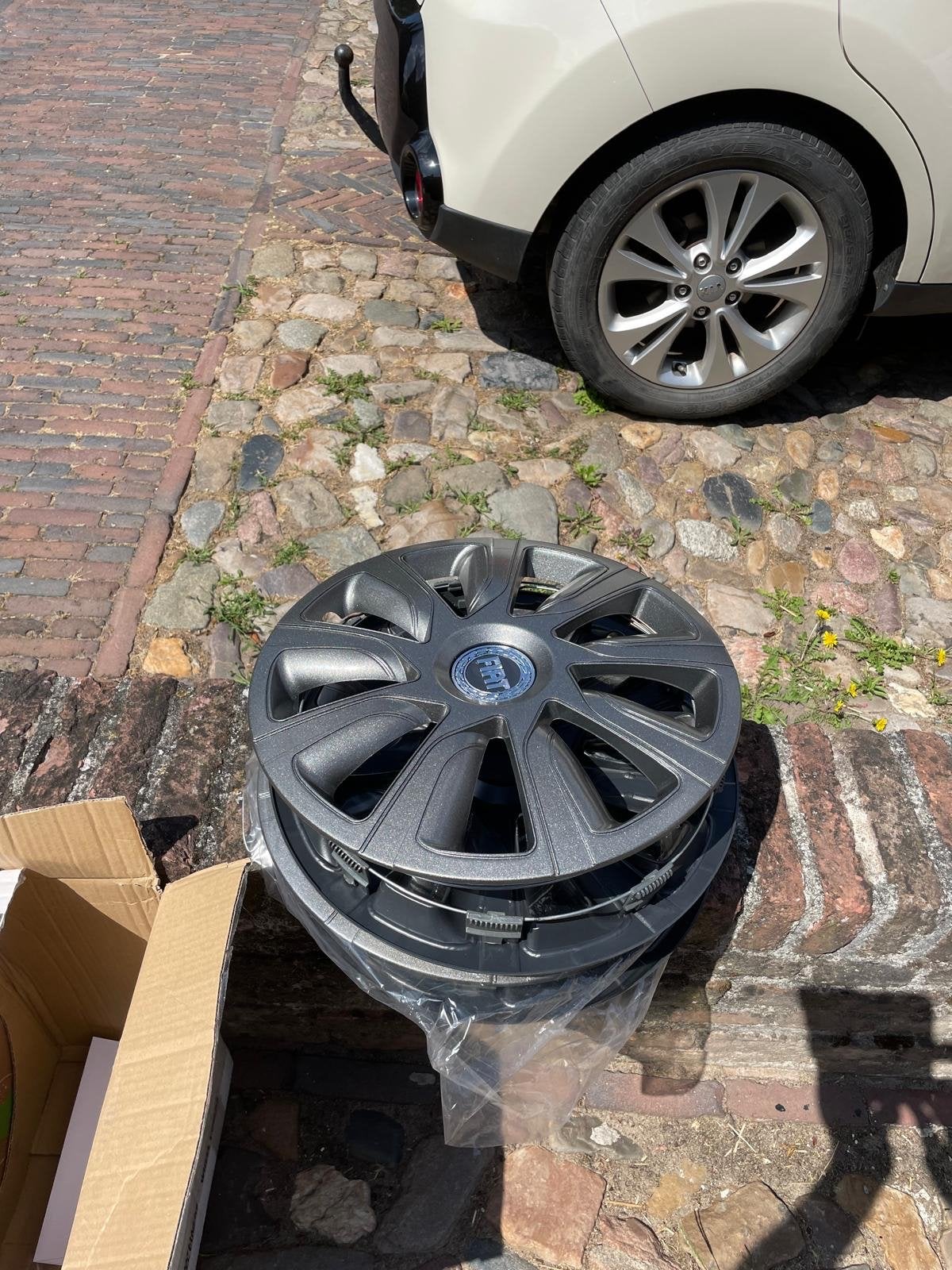 Set van 4 wieldoppen 15 inch - Antraciet, Ophalen, Nieuw