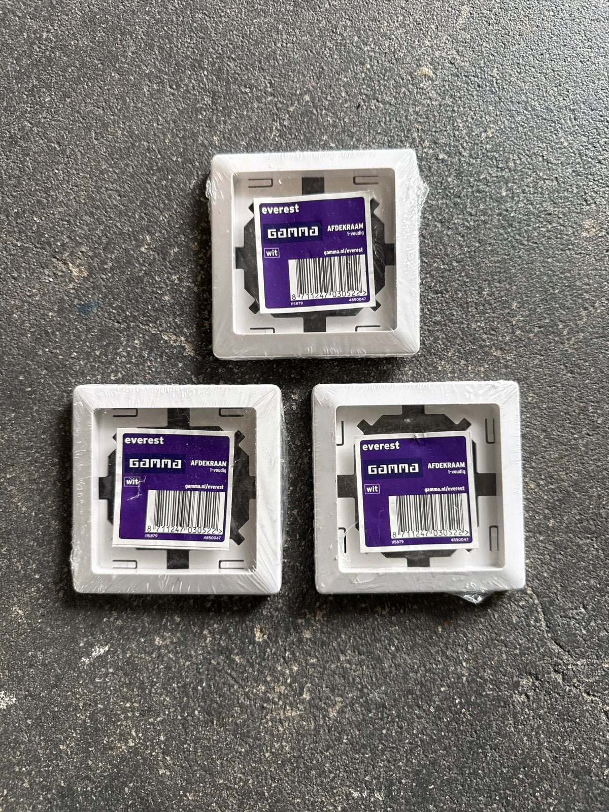 Everest Gamma Afdekraam 1-voudig wit (3 stuks), Ophalen of Verzenden, Nieuw, Overige typen
