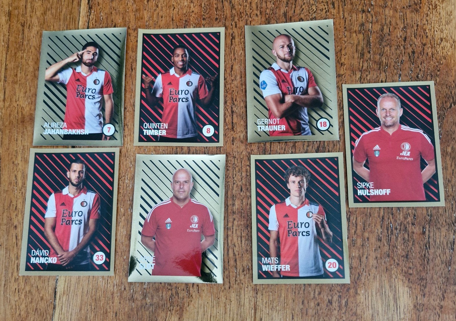 Feyenoord Kampioen 2022/2023 - 7 Officiële Plaatjes, Ophalen of Verzenden, Zo goed als nieuw, Feyenoord, Poster, Plaatje of Sticker