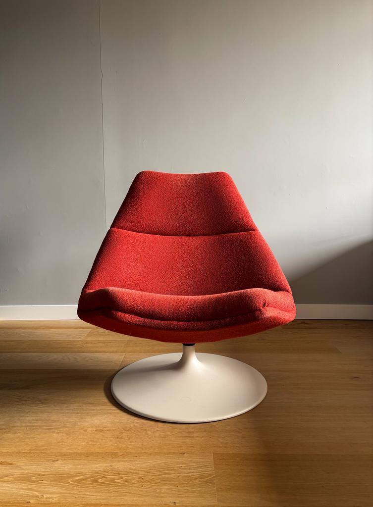 Artifort f511 design fauteuil, Ophalen of Verzenden, Zo goed als nieuw, 75 tot 100 cm, Leer