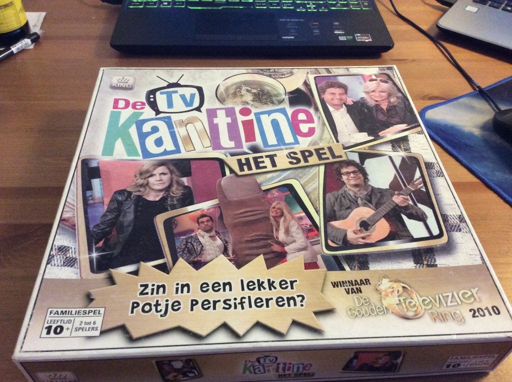 de TV Kantine, het spel. bordspel, compleet en netjes, Ophalen of Verzenden, Gebruikt