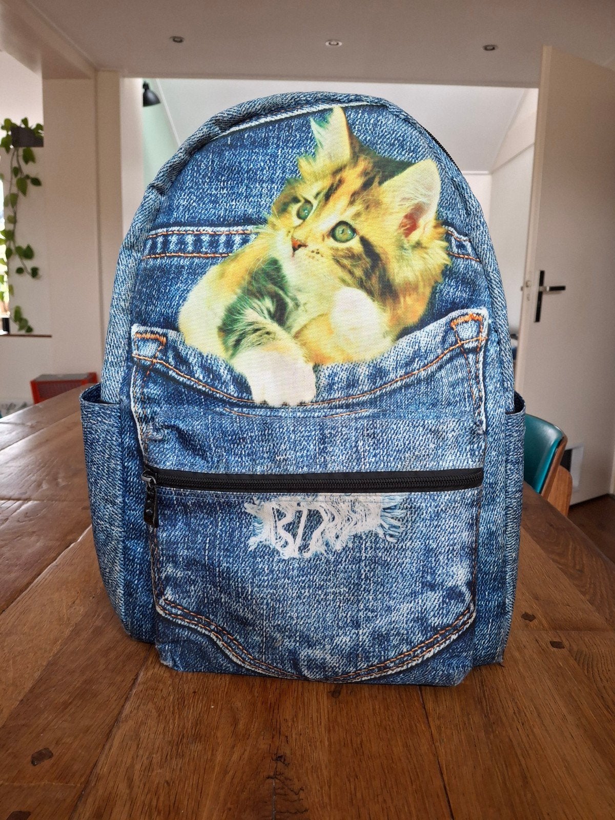 Basisschool rugtas kitten / poes, Ophalen of Verzenden, Zo goed als nieuw, Overige merken, 30 tot 45 cm