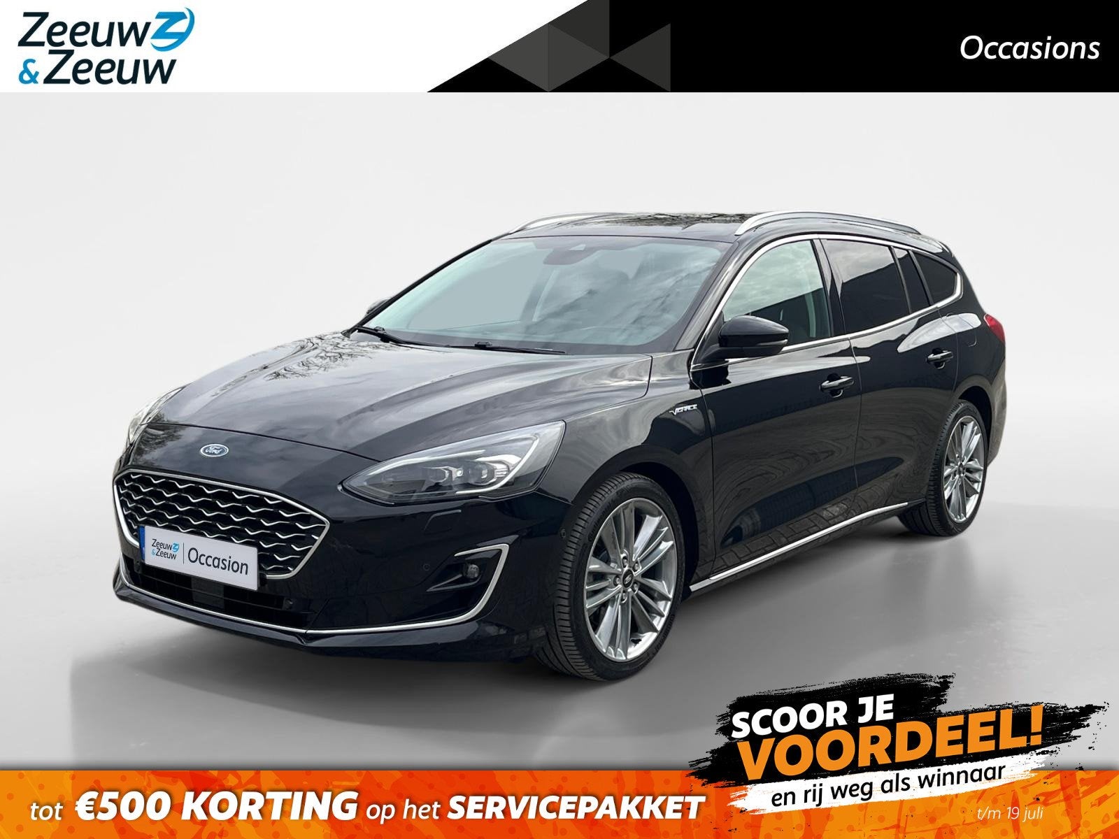 Ford Focus Wagon 1.5 EcoBoost Vignale | Parkeercamera | Adap, Auto's, Ford, 1345 kg, Euro 6, 150 pk, Zwart