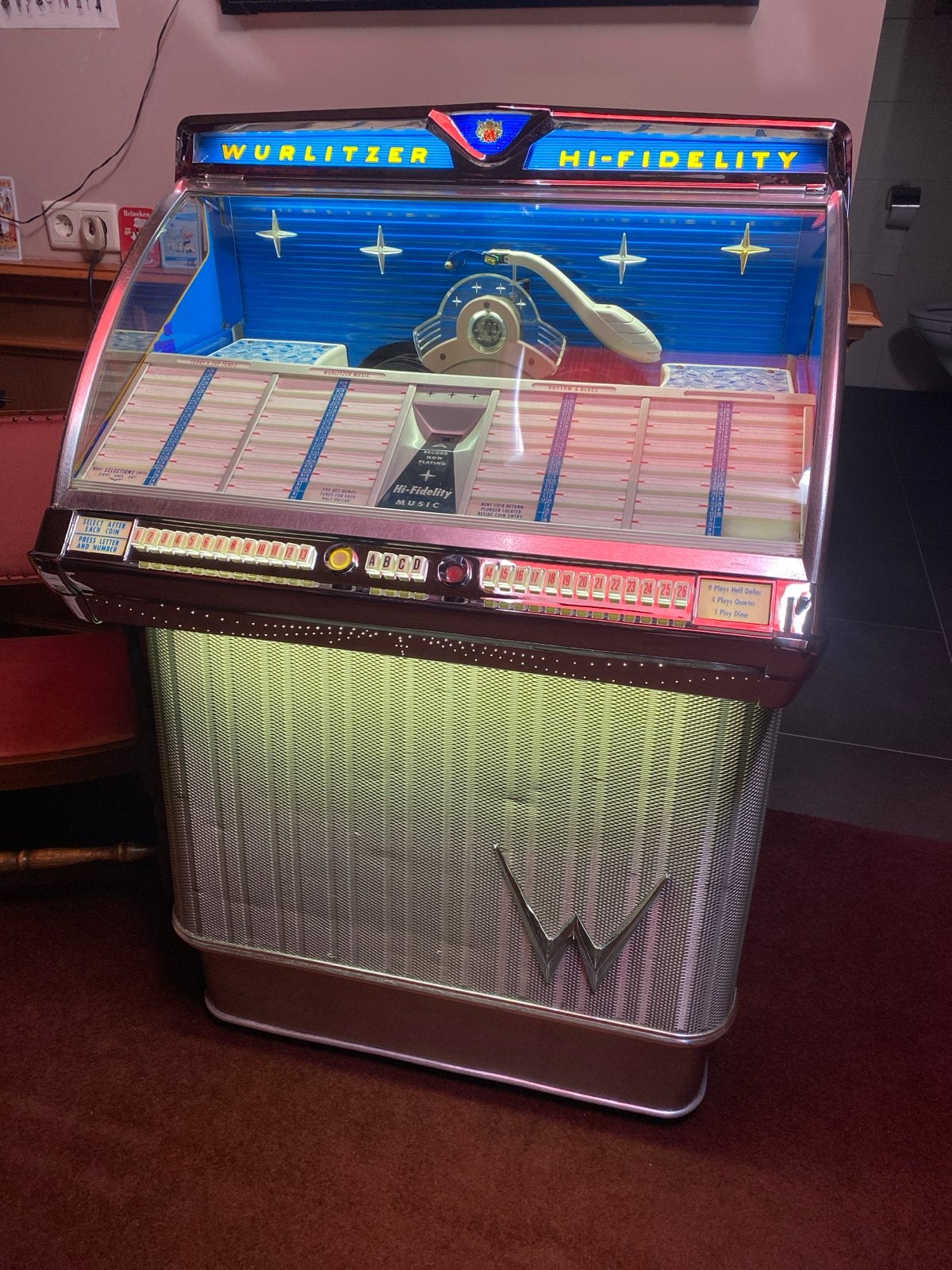 Wurlitzer Jukebox - Gerestaureerd, speelt niet zuiver, Ophalen, Gebruikt, 1950 tot 1960, Wurlitzer