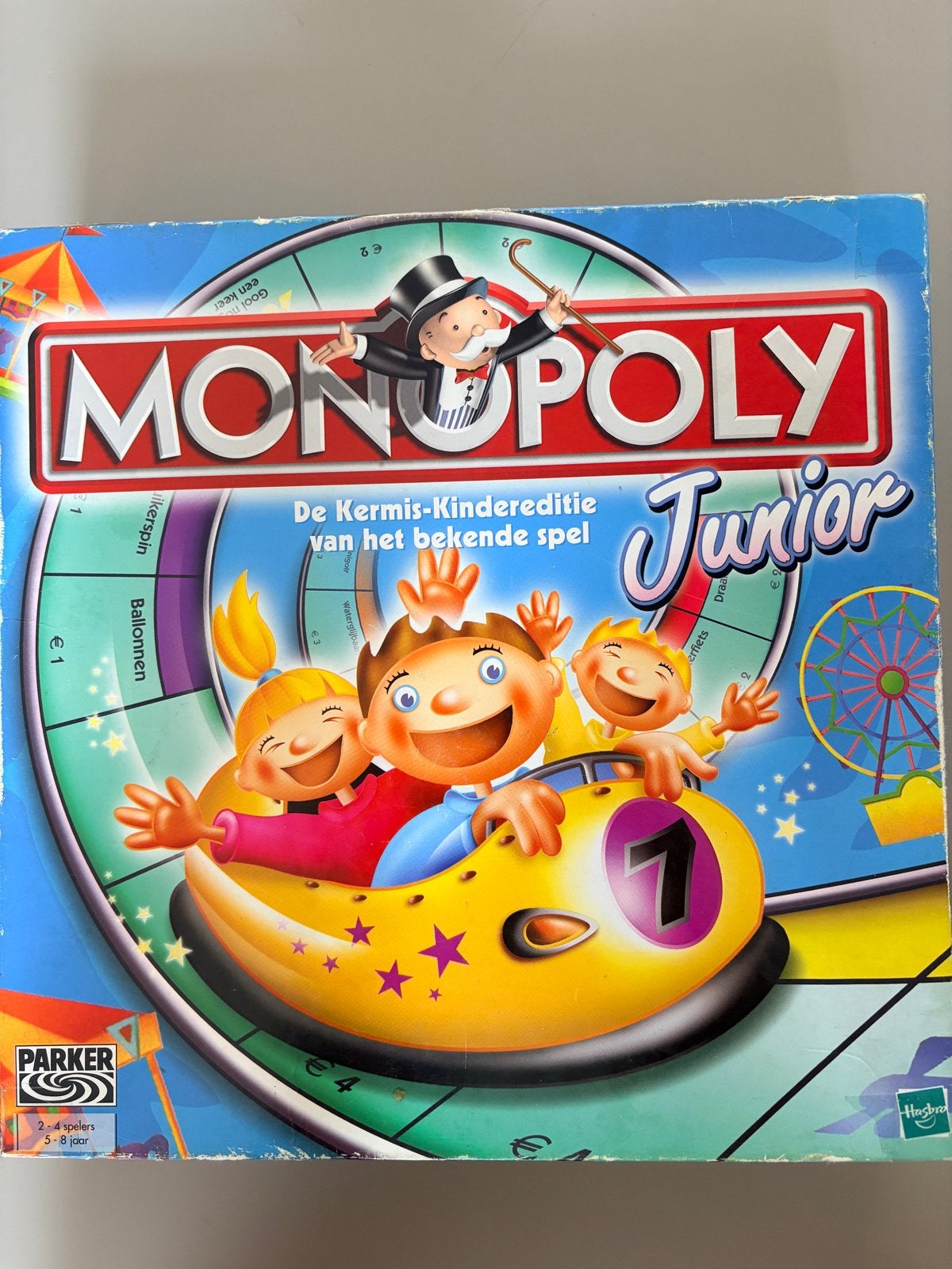 Monopoly Junior Kermis-Kindereditie - Leuk familiespel, Drie of vier spelers, Ophalen of Verzenden, Gebruikt