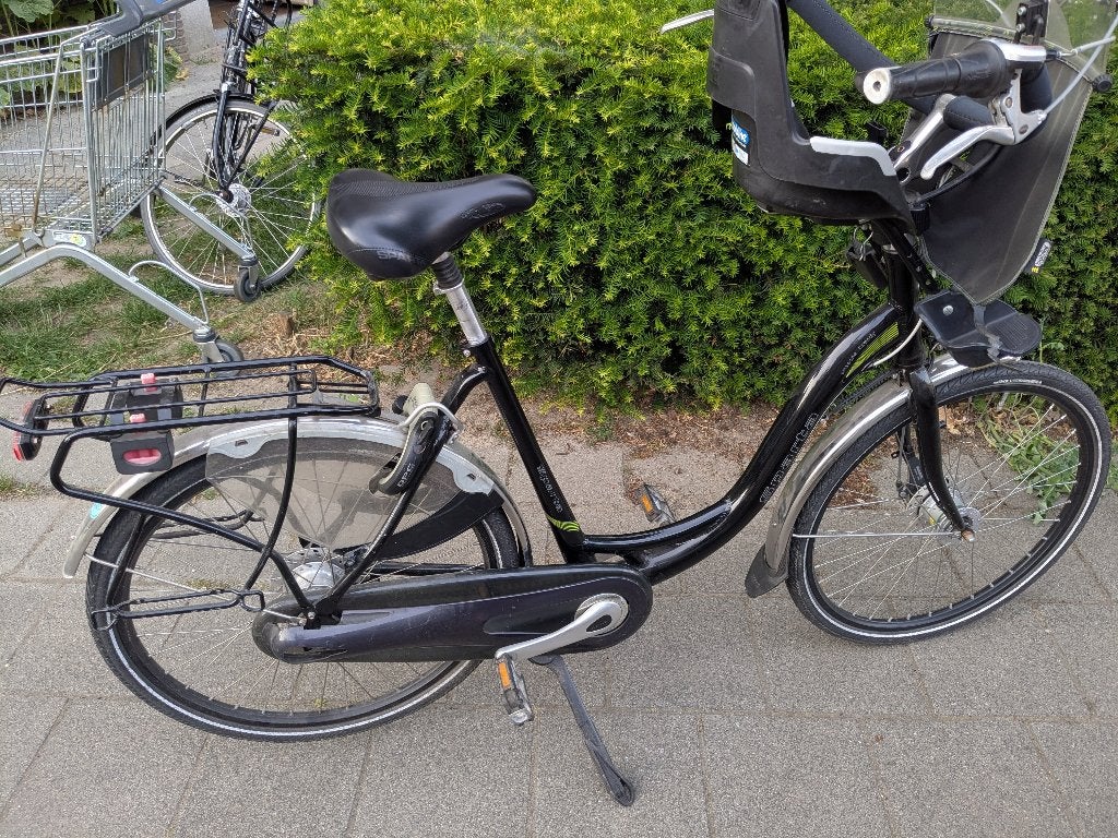 Sparta Amazone moederfiets 54inch met voorzitje, Ophalen, Sparta, Versnellingen, 53 tot 56 cm