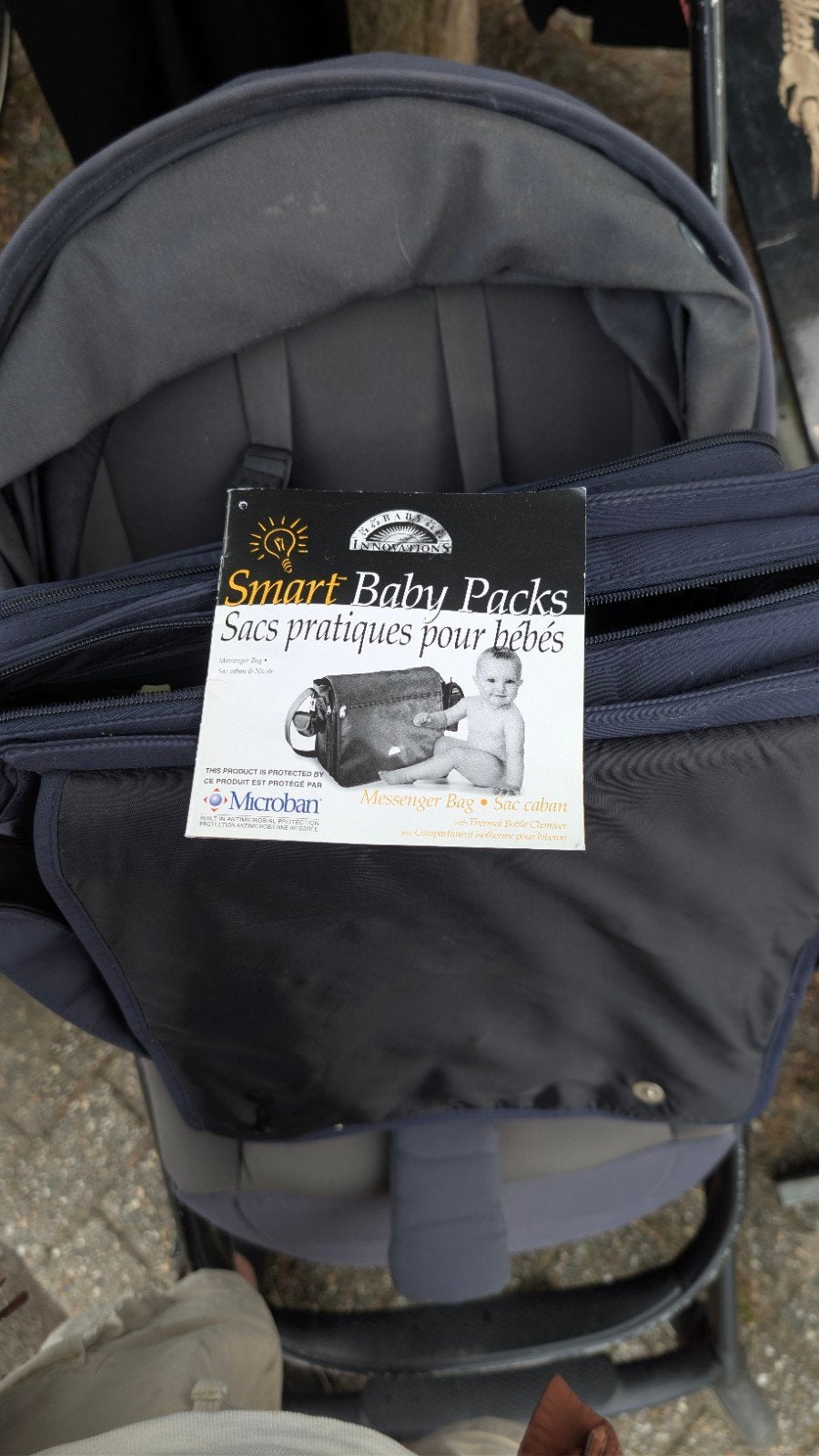 Smart Baby Packs Messenger Bag - Verzorgingstas, Kinderen en Baby's, Luiertassen, Verzorgingstas, Zwart, Ophalen of Verzenden
