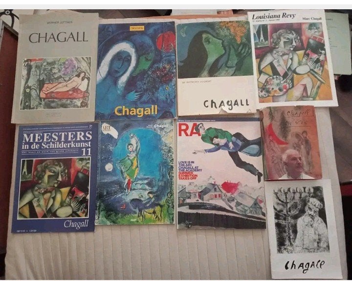 Marc Chagall verzameling van 9 uitgaves, Ophalen of Verzenden, Gelezen