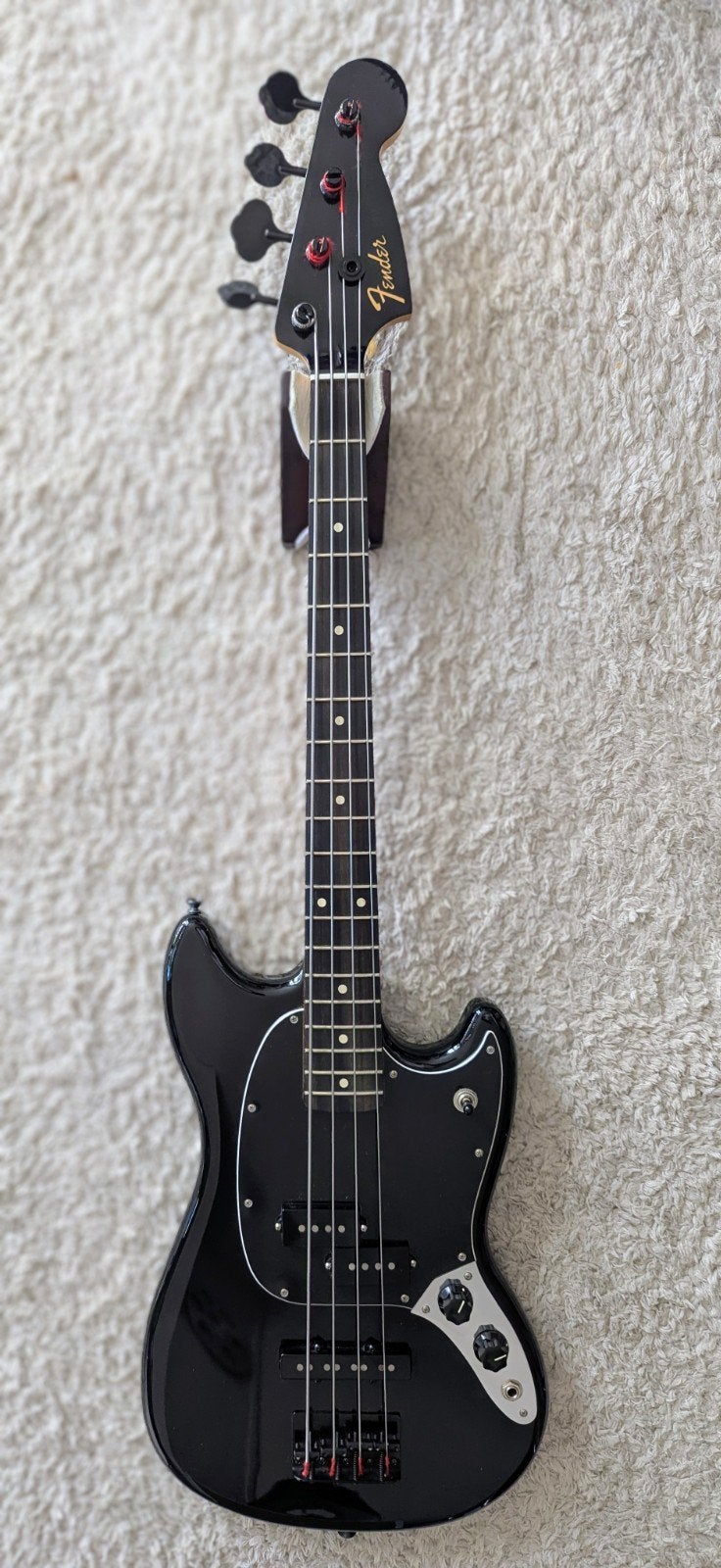 Fender FSR Mustang Bass PJ Black EB Limited Edition, Muziek en Instrumenten, Ophalen, Zo goed als nieuw