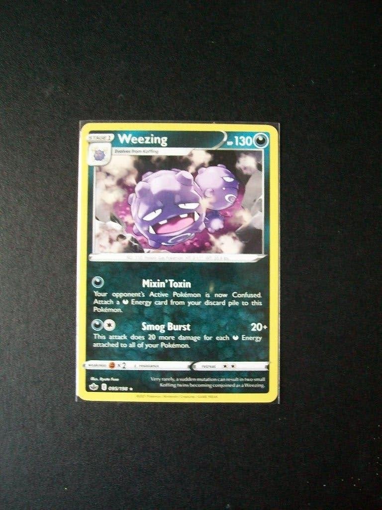 3324. Nieuwe Pokemon Kaart WEEZING hp 130 (095/198), Verzenden, Nieuw, Losse kaart