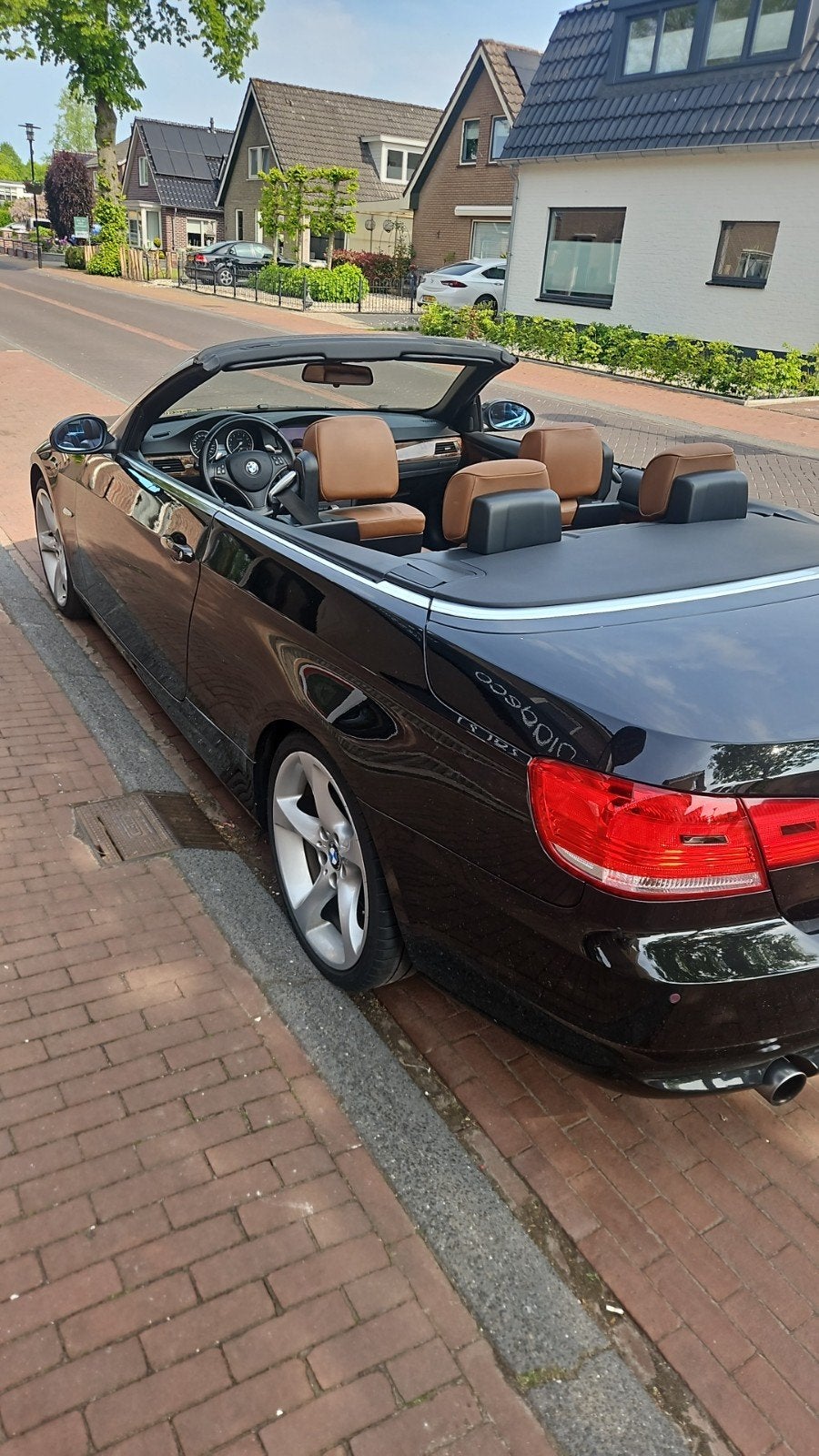 BMW 3-Serie 3.0 I 335 Cabrio AUT 2006 Zwart, Auto's, BMW, Automaat, Automatische klimaatregeling, Achterwielaandrijving, Cabriolet
