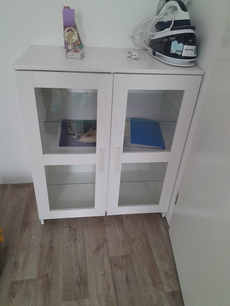 vitrine kast, Ophalen, Overige materialen, Met deur(en), 50 tot 100 cm
