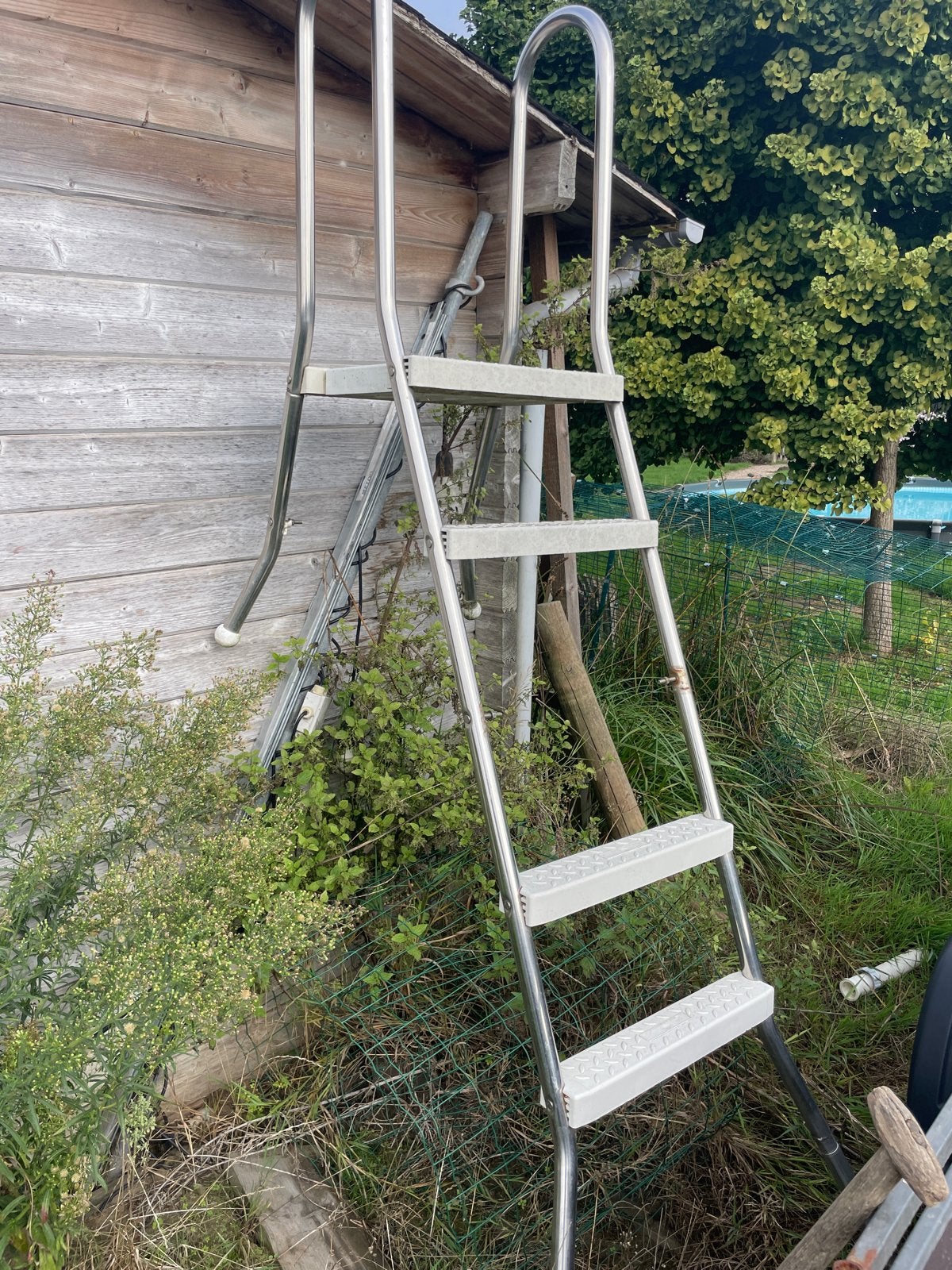 Zwembadtrap - Gebruikt maar functioneel, Tuin en Terras, Ophalen, Gebruikt, Ladder