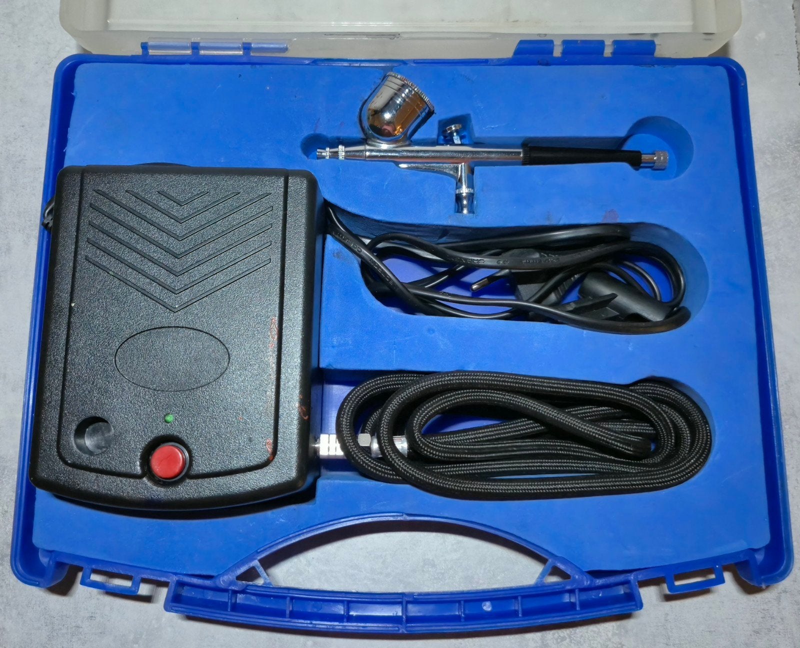Timbertech Airbrush Verfspuit Met Compressor, Ophalen of Verzenden, Zo goed als nieuw