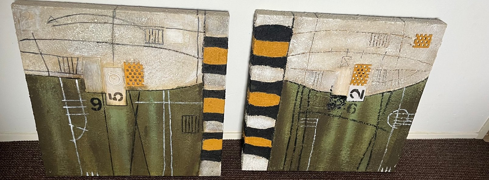 Schilderij canvas, Antiek en Kunst, Ophalen