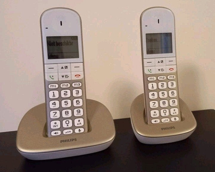Philips XL490 Duo draadloze telefoon, Ophalen of Verzenden, 2 handsets, Stralingsarm