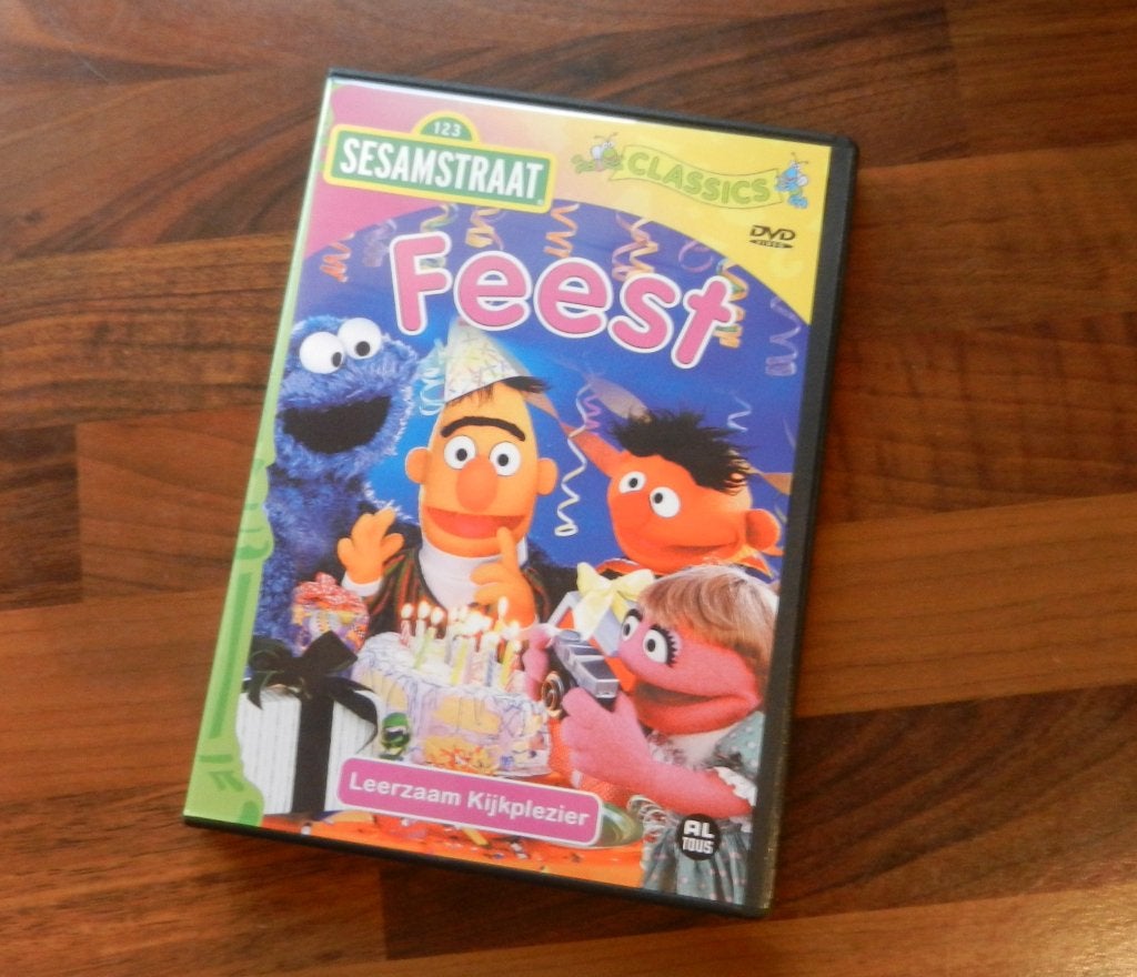 Sesamstraat - Feest dvd, Alle leeftijden, Ophalen of Verzenden, Zo goed als nieuw, Educatief