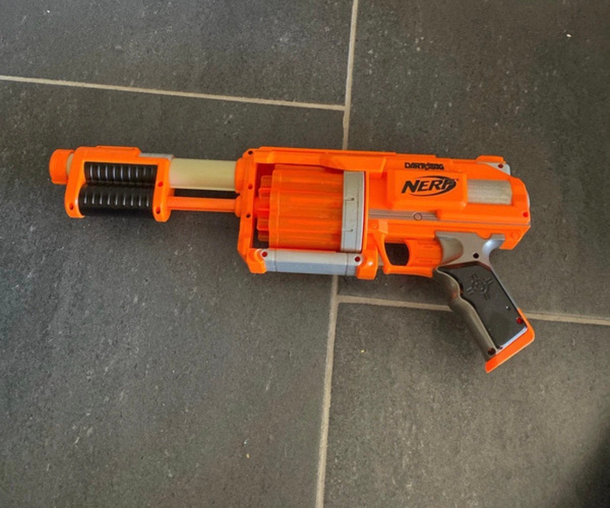 Nerf pistool geweer speelgoed, Ophalen of Verzenden, Zo goed als nieuw