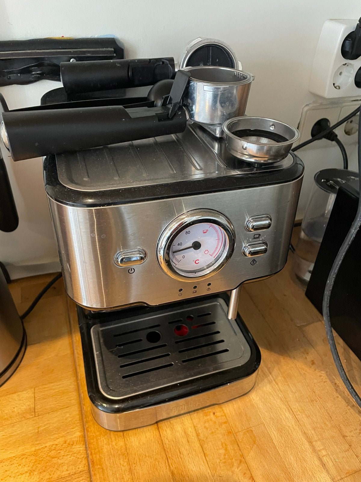 Princess koffiemachine - cupjes & gemalen bonen functie, Witgoed en Apparatuur, Stoompijpje, Espresso apparaat, Gemalen koffie
