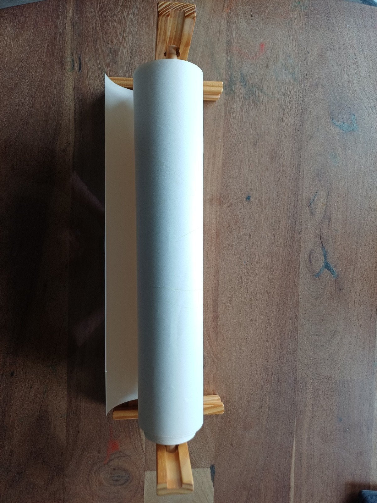 IKEA tekenrolhouder met opbergruimte en papier, Ophalen, Gebruikt, Knutselen