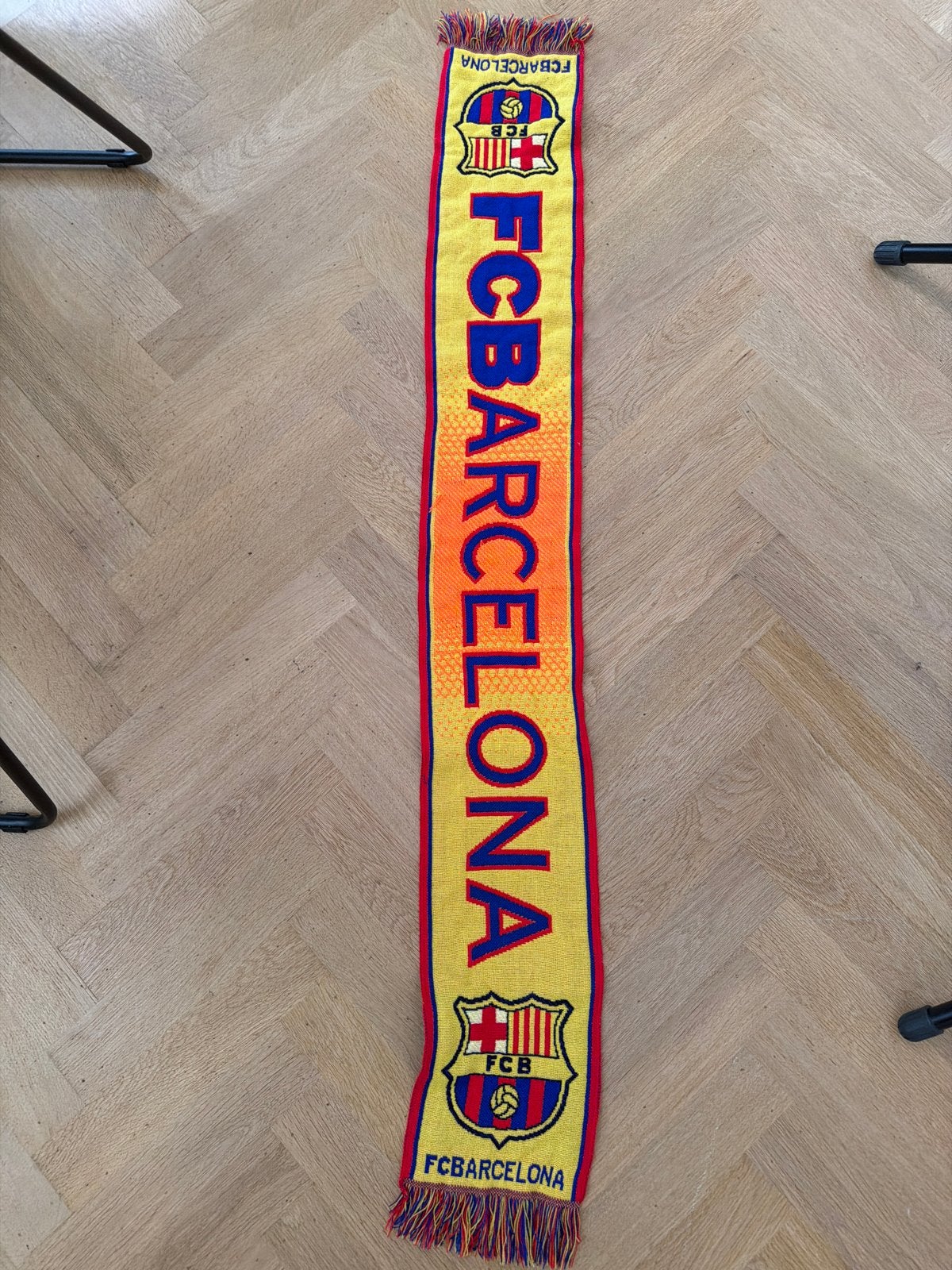 Officiële FC Barcelona sjaal, Ophalen of Verzenden, Zo goed als nieuw, Sjaal